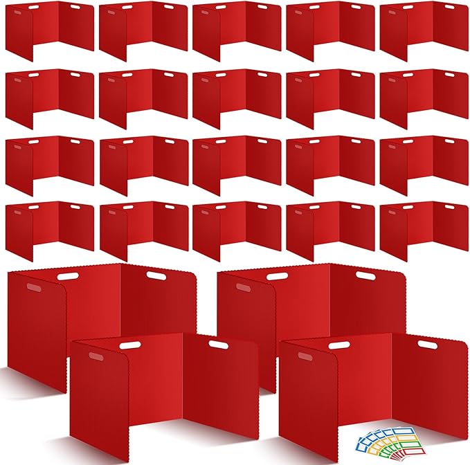 24Pack Desk Dividers for Students 14 × 17.5 × 14 Inch Plastic Durable and by ZSMKJIAYE