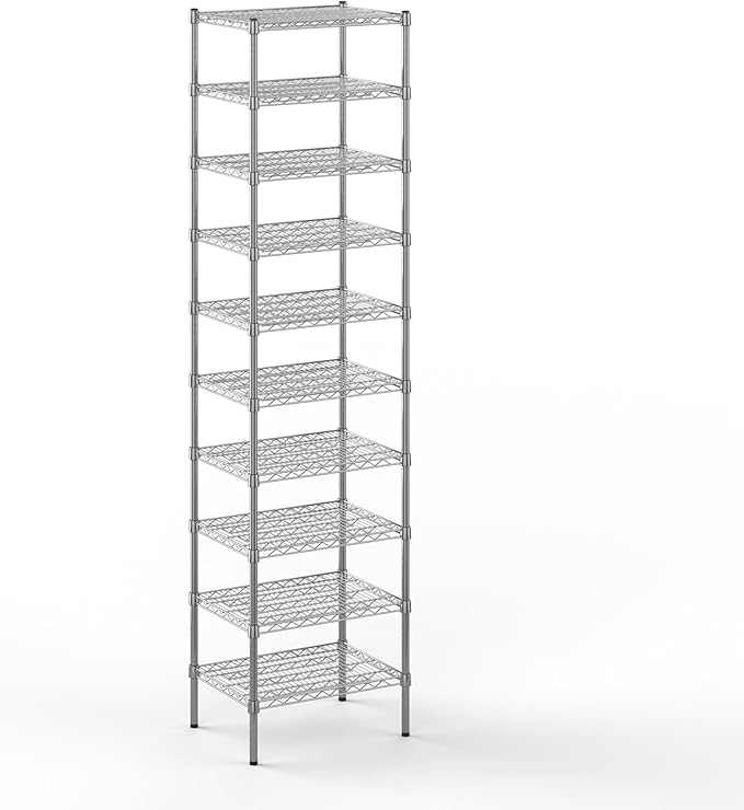 Regal Altair 18" Deep x 24" Wide x 96" Height Wire Shelving Kit | 10-Tier | NSF by Regal+Altair