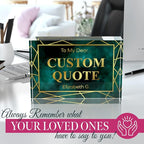 Personalized Gifts, Custom Quote Block Letter Board, Crystal-Clear Acrylic - Image 5