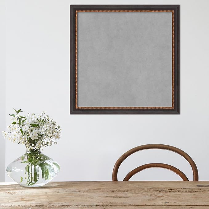 Amanti Art Black Framed Magnetic Board 23x23 Medium Vision Board - Image 5