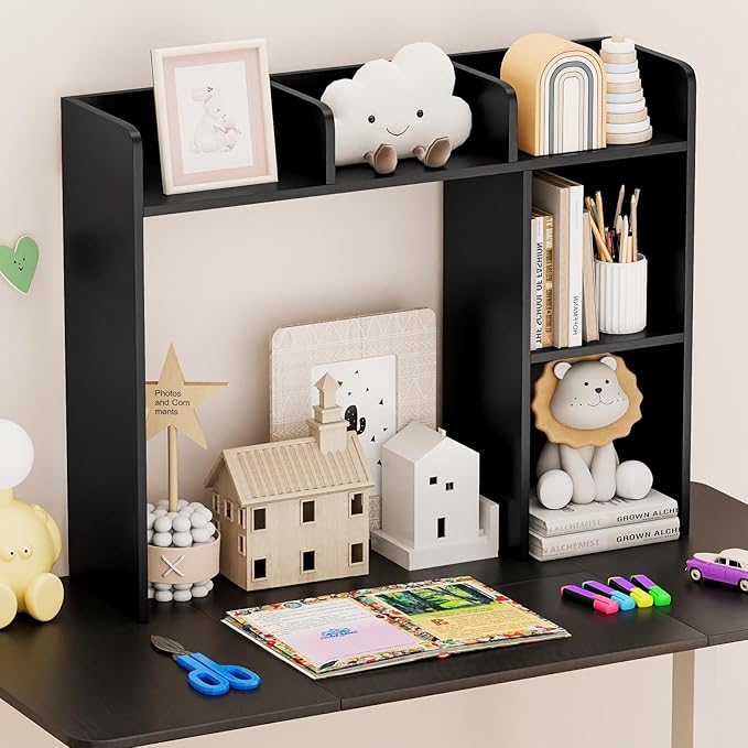 Tangkula Desktop Bookshelf, Countertop Storage Hutch - Image 5