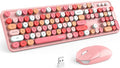 MOFII Wireless Keyboard and Mouse Combo, 2.4GHz Retro Full Size by MOFII