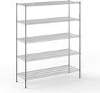 Regal Altair 21" Deep x 60" Wide x 74" Height Wire Shelving Kit | 5-Tier | NSF by Regal+Altair