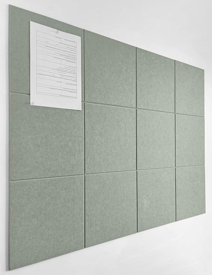 DECORITA Sage Green Cork Board Alternative | Large Pin Board Notice Board | by DesignerManufacturerofInnovativeBulletinBoardSolutionsforHomeOffice