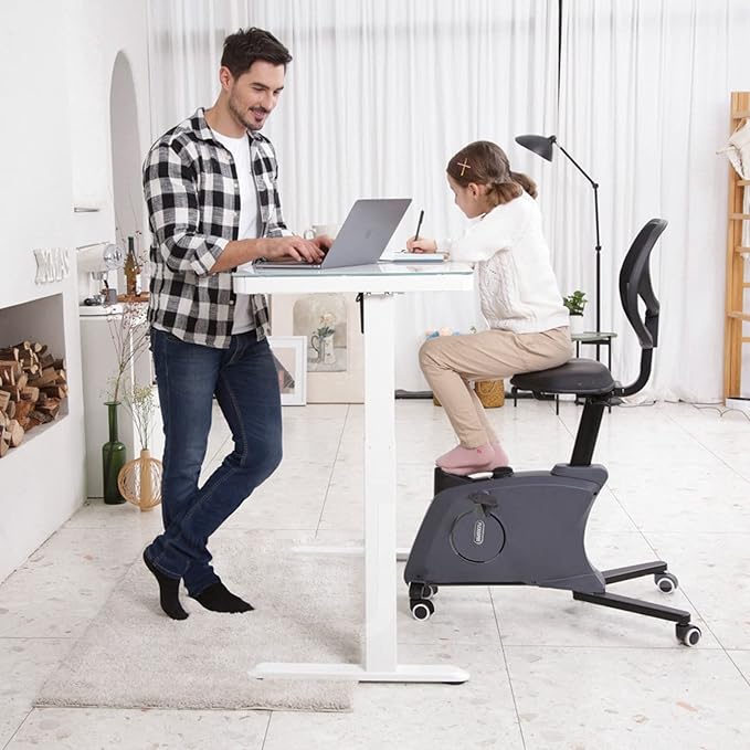 FLEXISPOT Comhar Electric Pure Glass Standing Desk - Image 2