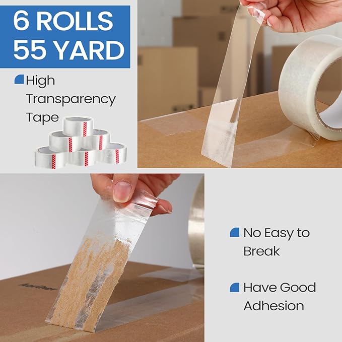 Dunzoom 6 Pack Packing Tape Dispenser Gun - Image 4