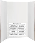 Trifold Poster Board 36" x 48" White Presentation Board by ENDAY