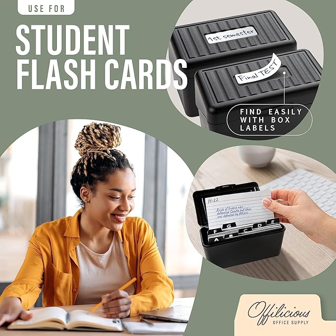 OFFILICIOUS Business Card Organizer 3x5 - Image 7