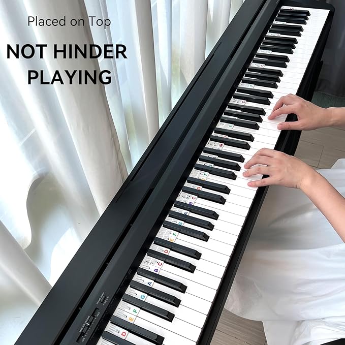 BEATBIT Piano Notes Guide for Beginner, Removable Piano Keyboard Note Labels - Image 6