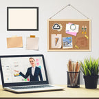 Cork Board, FEBSNOW Cork Board Bulletin Board, 14.6 X 11 inches Vision Board - Image 5