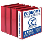 Samsill 2 Inch 3 Ring Binders, Made in USA, Economy Round Ring, 425 Sheet by Samsill