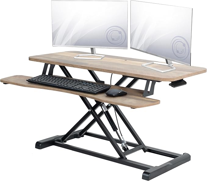 VIVO 36 inch Desk Converter, K Series, Height Adjustable Sit to Stand Riser by VIVO