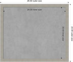 Amanti Art Grey Framed Magnetic Board 22x26 Medium Vision Board - Image 3