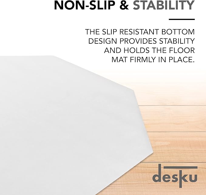 DESKU - Octagon Gaming Chair Mat, Computer and Office Chair Mat - Image 4