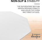 DESKU - Octagon Gaming Chair Mat, Computer and Office Chair Mat - Image 4