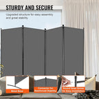VEVOR Room Divider, 4 Panel Room Divider, Folding Privacy Screen and Portable - Image 4
