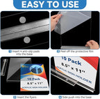 EHWINE 10 Pack 8.5 x 11 Acrylic Sign Holder - Image 5