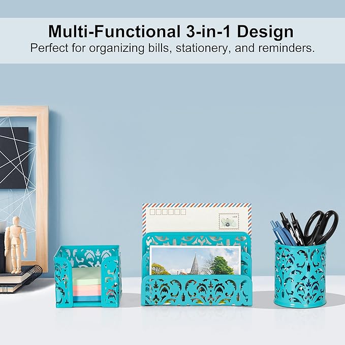 EasyPAG Desk Organizers and Accessories 3 Pieces Office Organizer Set - Image 2