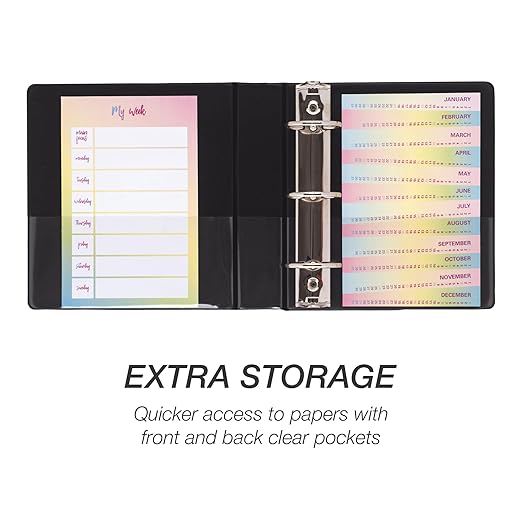 Samsill Economy 1 Inch Mini 3 Ring Binder, Made in The USA, Round Ring Binder - Image 6