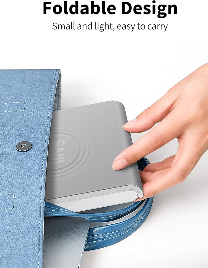 SAIJI Adjustable Tablet Stand Holder Portable Foldable Desktop Stand Dock - Image 7