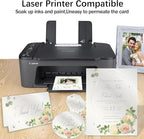 24 Sheets White Shimmer Cardstock 8.5 x 11 Metallic Paper, Goefun 80lb Card - Image 4