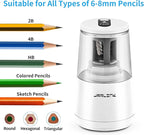 JARLINK Electric Pencil Sharpener, Heavy-Duty Helical Blade to Fast Sharpen - Image 4