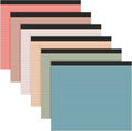 Lincia 6 Pcs 11" x 9.5" Legal Pads College Ruled Notepad Landscape Notebook by Lincia