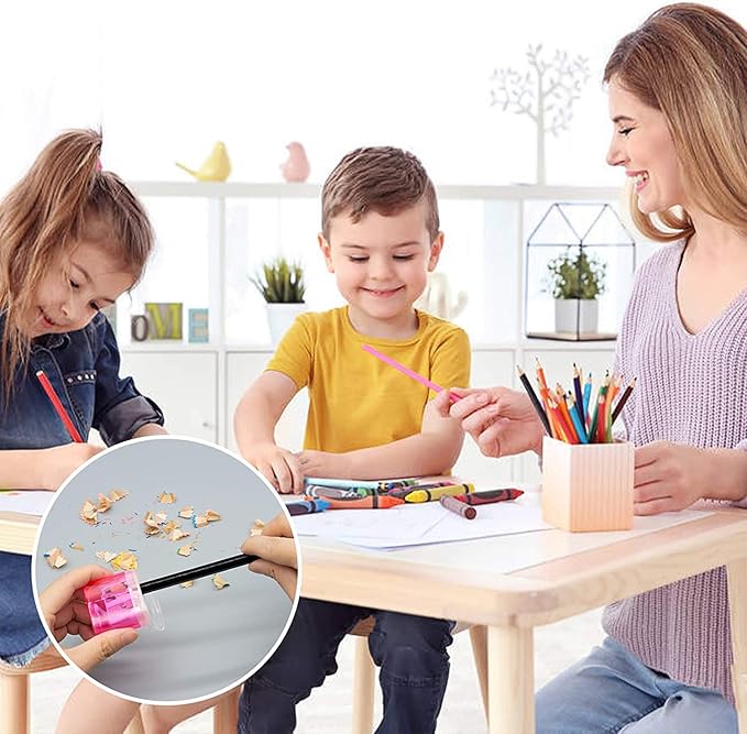 KIDMEN 24 PCS 2 Holes Small Manual Pencil Sharpener - Image 7