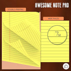 Yellow Legal Pads 8.5 x 11 Note Pads, 3 Pack Yellow Notepads 8.5 x 11 Wide - Image 3