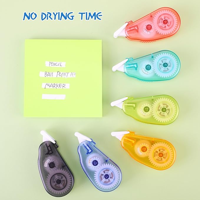 Chivao 100 Pack Mini Correction Tape Bulk Ink Corrector Eraser Tape Set Cute - Image 4