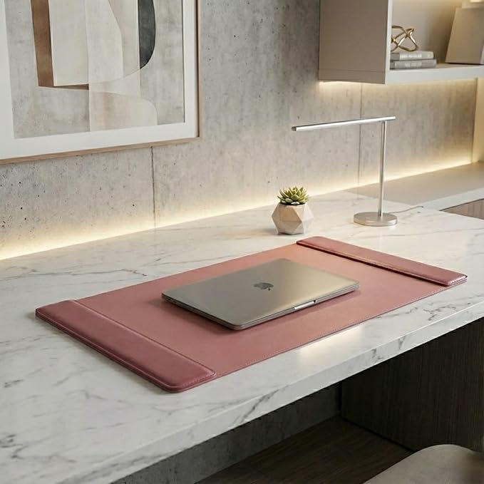 DACASSO Leather Desk Pad with Side Rails - Image 2