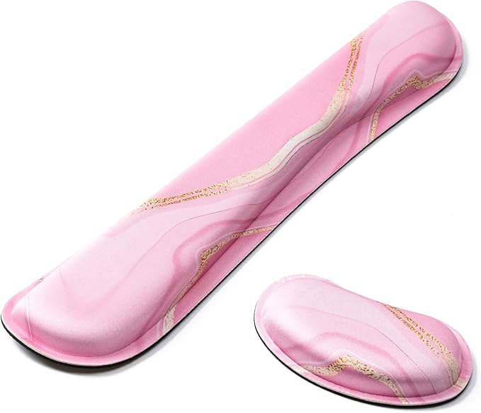 Hoewina Keyboard Wrist Rest, Ergonomic Wrist Rest, Superfine Fabric and Gel by Hoewina