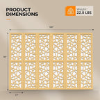 VINGLI 70'' H Room Divider, Non-Woven Fabric Privacy Screen, Indoor Partition - Image 3