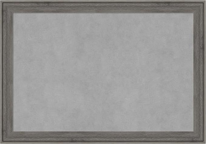 Amanti Art Grey Framed Magnetic Board 19x27 Medium Vision Board by AmantiArt