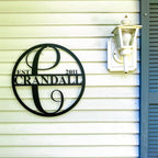 Personalized Metal Name Signs, Split Letter Monogram Wall Decor, Custom Last - Image 8