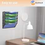 Kuntine.B Wall File Organizer Office Hanging Magazine Holder Wall File Organizer - Image 7