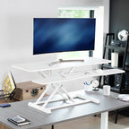 VIVO 48 inch Desk Converter, K Series, Height Adjustable Sit to Stand Riser - Image 2