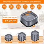 shouwuhho 12 Pack Furniture Risers Adjustable Bed Risers Heavy Duty Lifts - Image 2