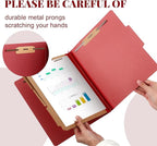 Skyygemm 12 Pcs Classification Folders Letter Size, 3 Divider Pressboard File - Image 4