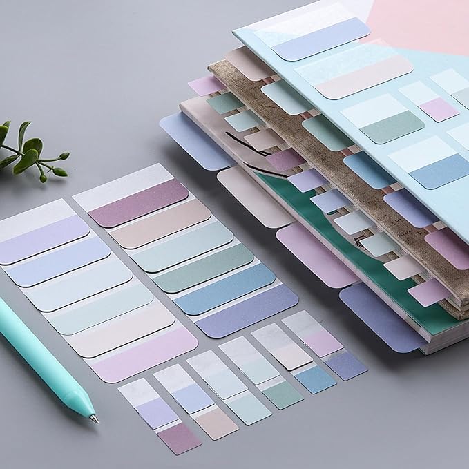 ELII 480 Pcs Morandi Tabs 2 Inch Sticky Index Tabs, Book Tabs Writable and - Image 3