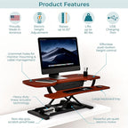VERSADESK® PowerPro™ 36” x 24” Standing Desk Converter | 7.75” - Image 3
