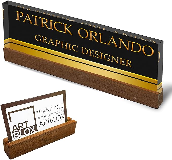 Artblox Personalized Office Desk Name Plate by Artblox