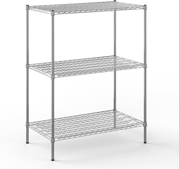 Regal Altair 24" Deep x 42" Wide x 54" Height Wire Shelving Kit | 3-Tier | NSF by Regal+Altair