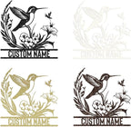 Personalized Metal Signs | Bird Metal Wall Art | Metal Name Sign Birds Welcome - Image 7