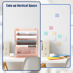EASEPRES Desk File Organizer Mesh 6-Tier, Hanging Wall Mount Document - Image 2