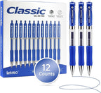 Lekreo Classic Retractable Gel Roller Pens, 0.7mm Fine Point by Unknown