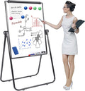 Dry Erase Board with Stand, Double Sided Magnetic Whiteboard, 24 x 36 Portable by SCOOL+KOKSRY