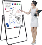 Dry Erase Board with Stand, Double Sided Magnetic Whiteboard, 24 x 36 Portable by SCOOL+KOKSRY
