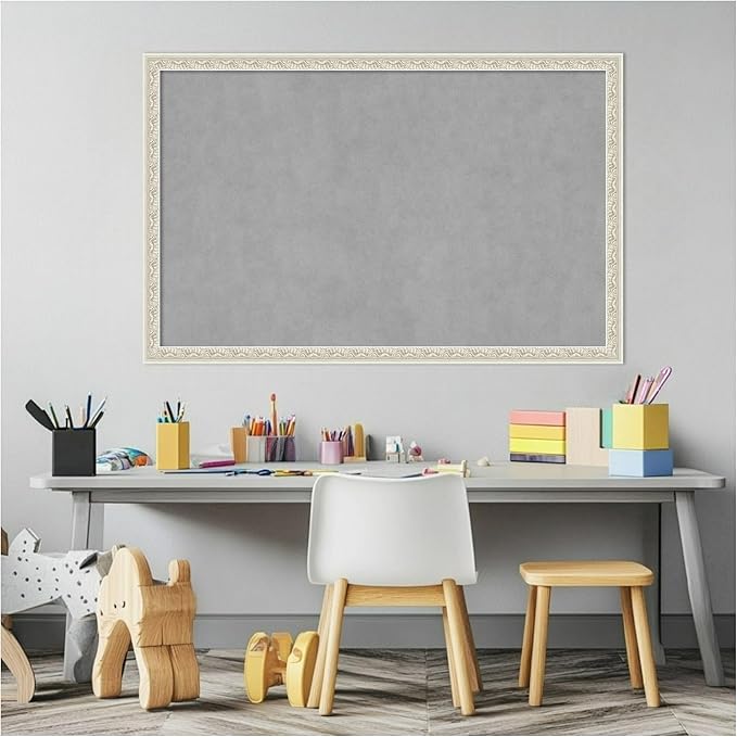 Amanti Art Silver Framed Magnetic Board 22x34 Large Vision Board - Image 5