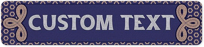 Custom Sign, Custom Street Sign, 11 Font Colors, 13 Font Styles, 4 Hole Options by MySignCenter